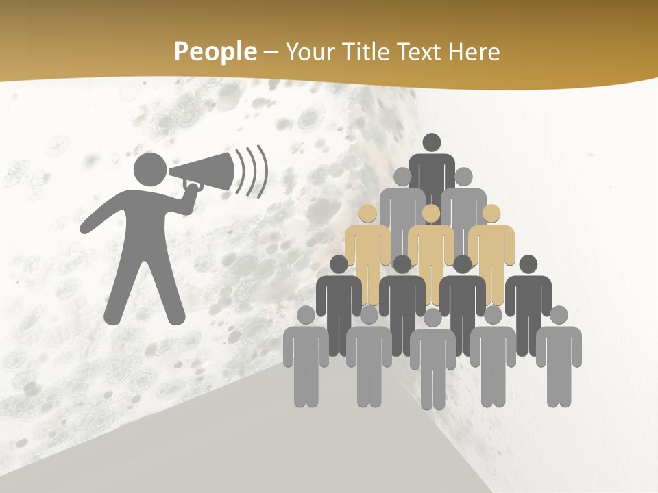 A Corner Of A Room With Moldy Walls PowerPoint Template