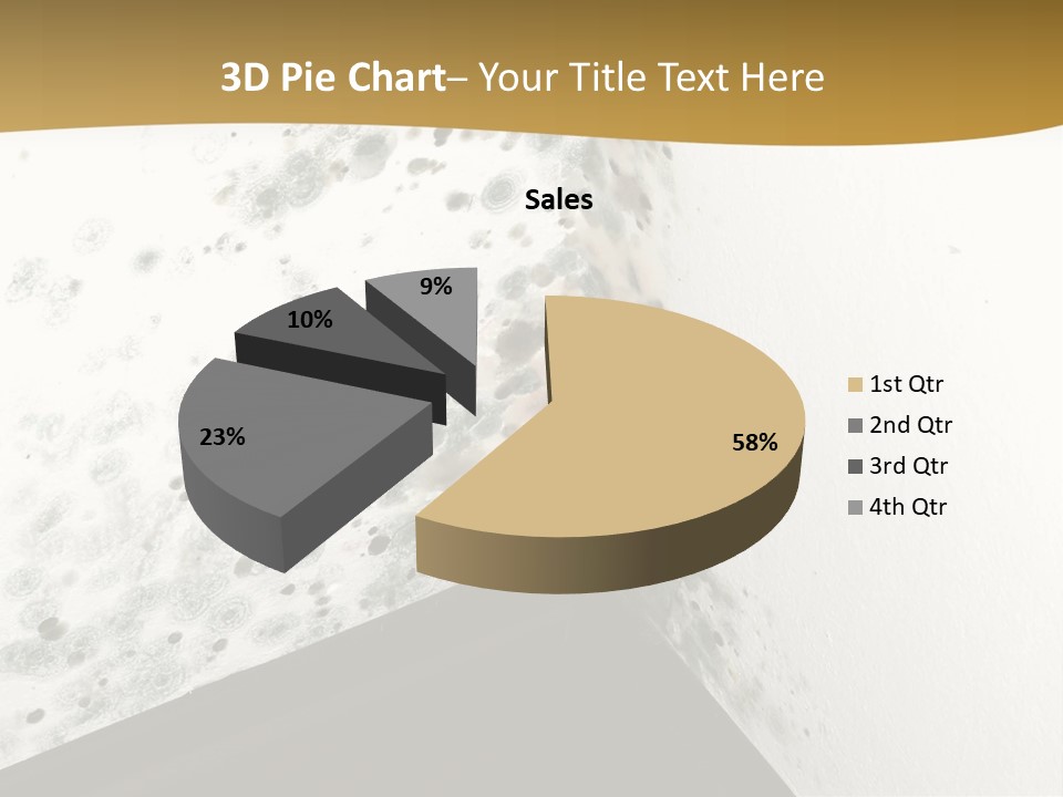 A Corner Of A Room With Moldy Walls PowerPoint Template