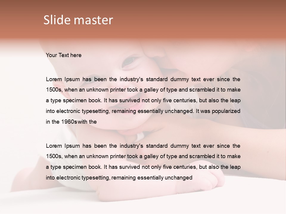 Mother Caucasian Cute PowerPoint Template