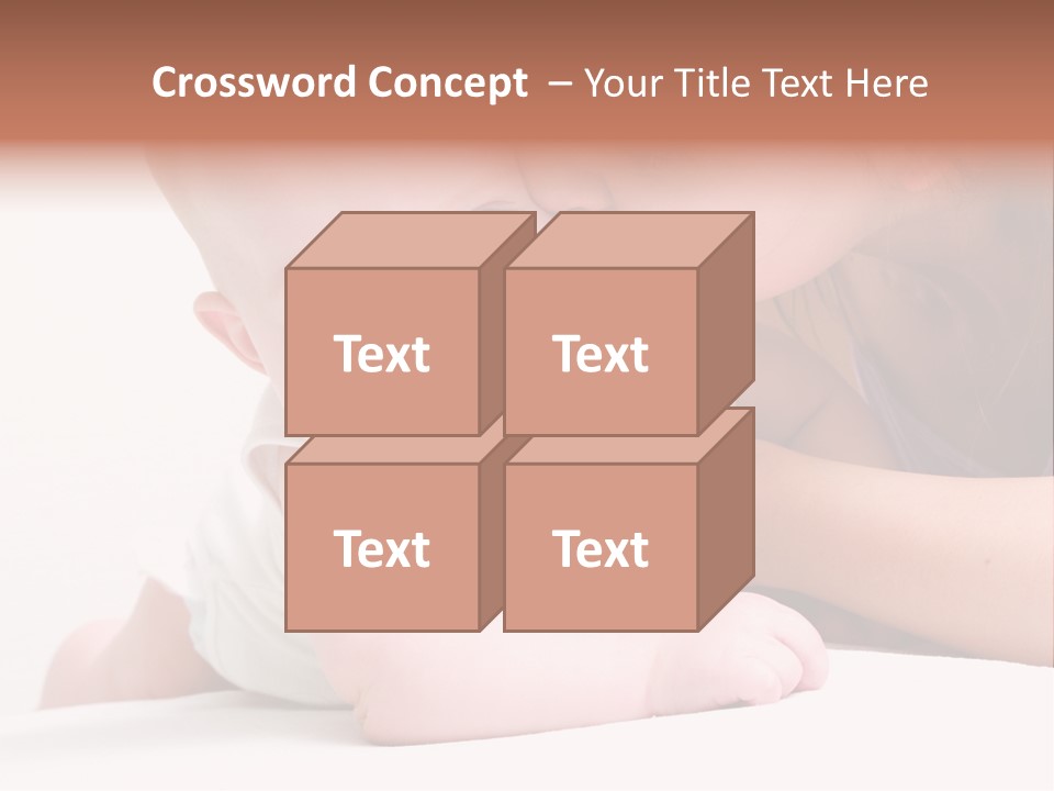 Mother Caucasian Cute PowerPoint Template