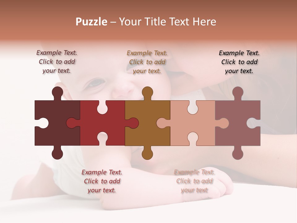 Mother Caucasian Cute PowerPoint Template