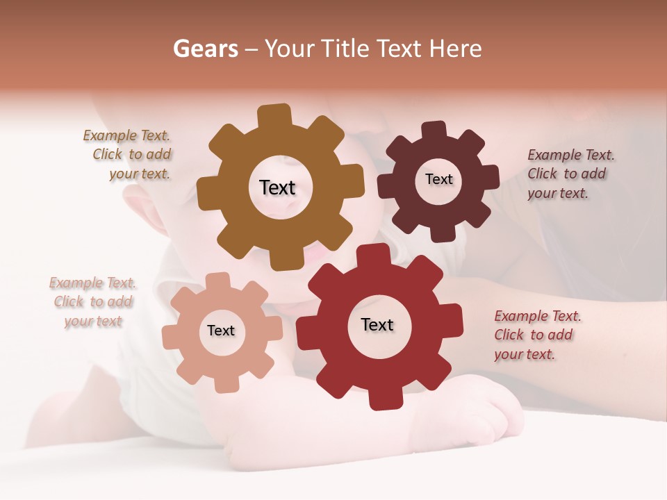 Mother Caucasian Cute PowerPoint Template