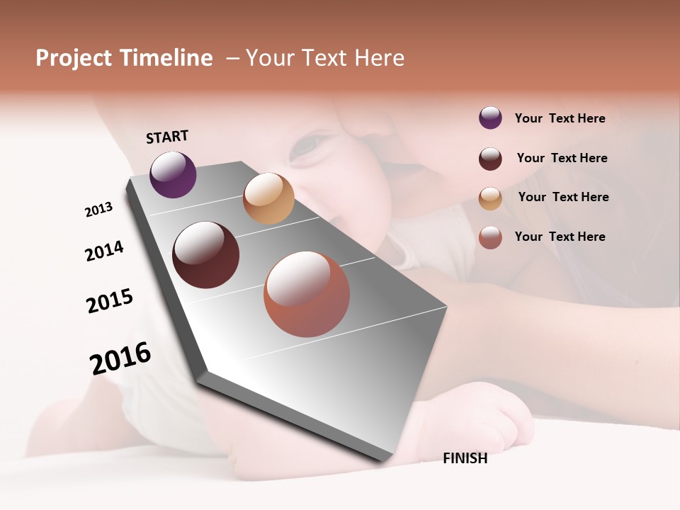 Mother Caucasian Cute PowerPoint Template