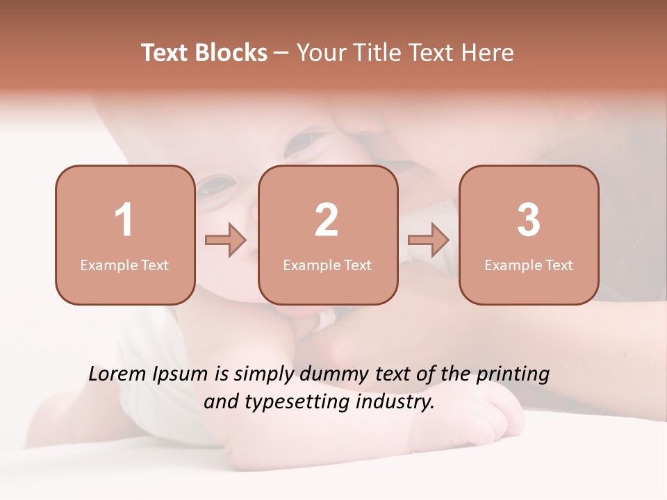 Mother Caucasian Cute PowerPoint Template