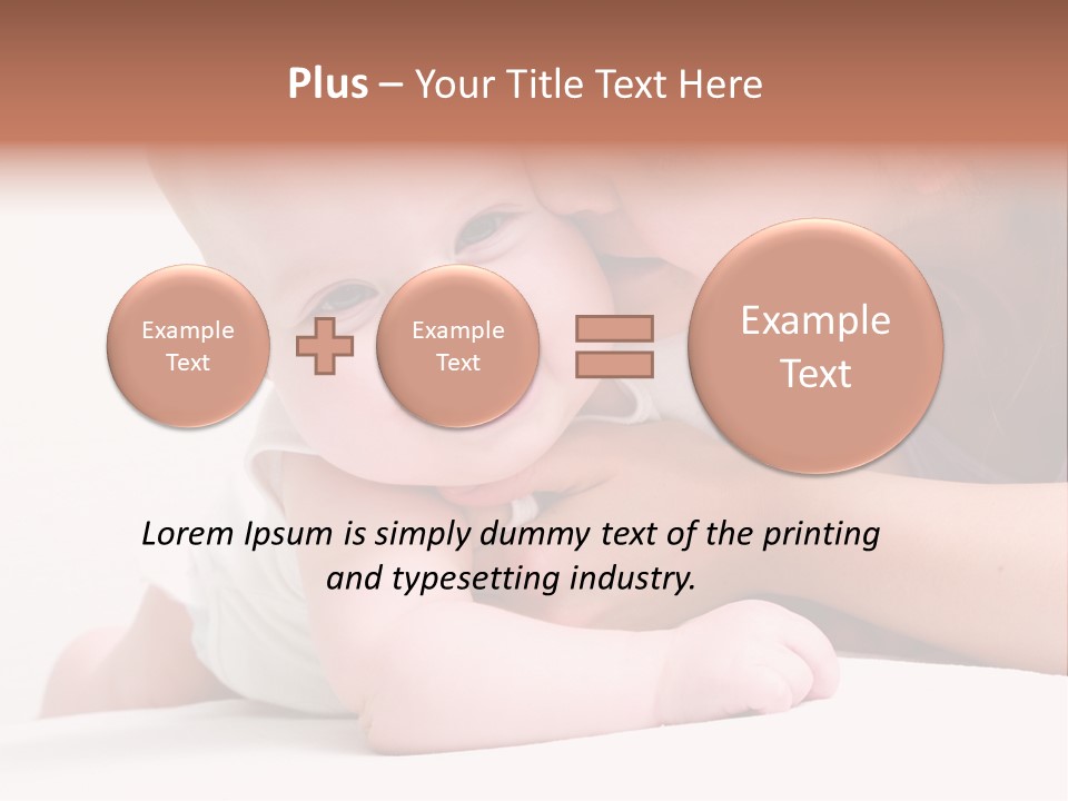 Mother Caucasian Cute PowerPoint Template