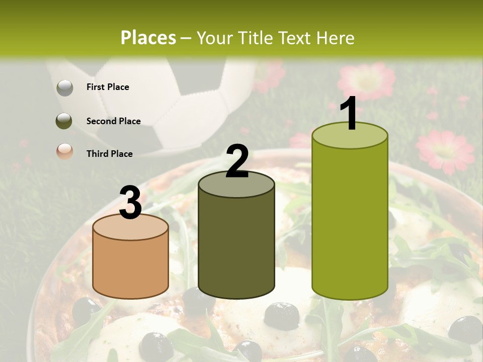 Grass Mozzarella Ruccola PowerPoint Template