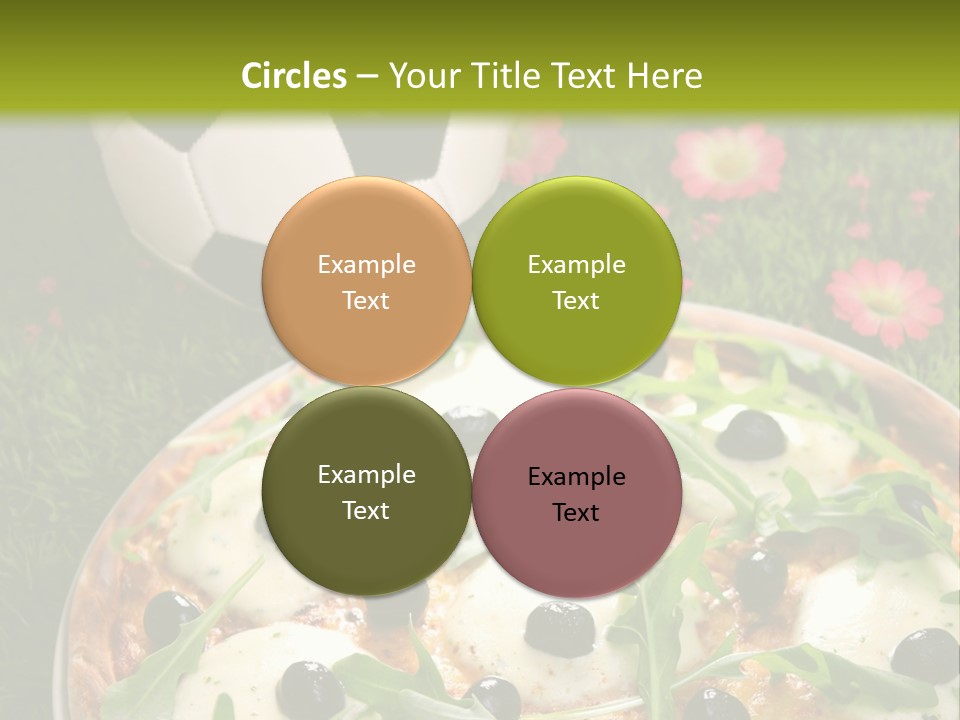 Grass Mozzarella Ruccola PowerPoint Template