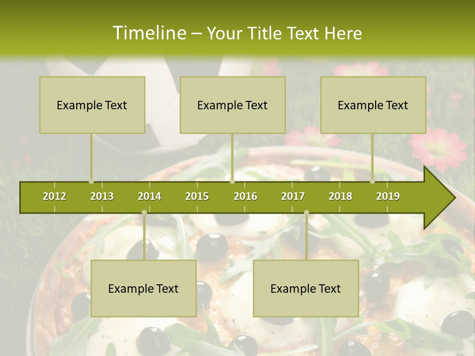 Grass Mozzarella Ruccola PowerPoint Template