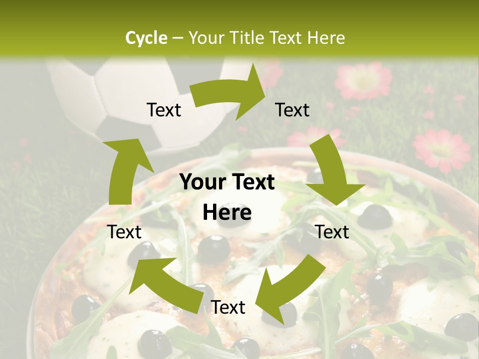 Grass Mozzarella Ruccola PowerPoint Template