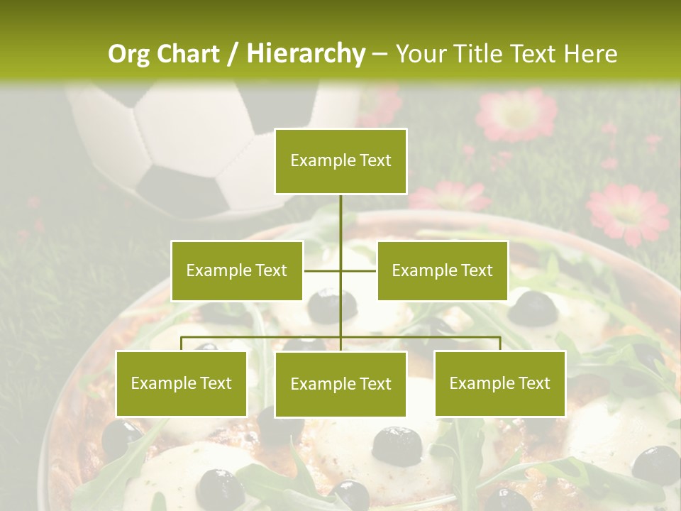 Grass Mozzarella Ruccola PowerPoint Template