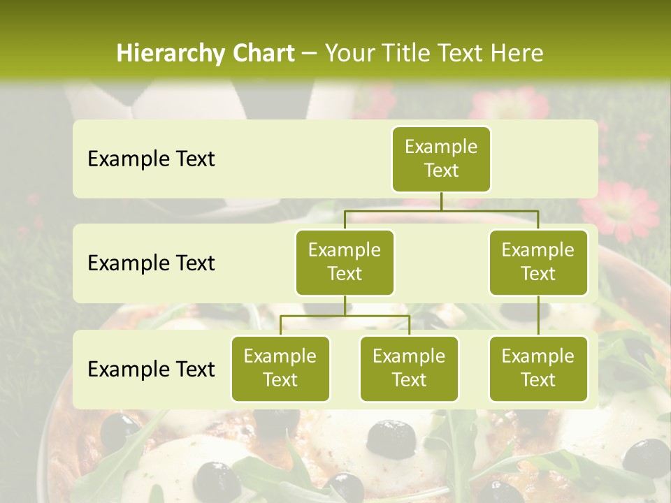 Grass Mozzarella Ruccola PowerPoint Template