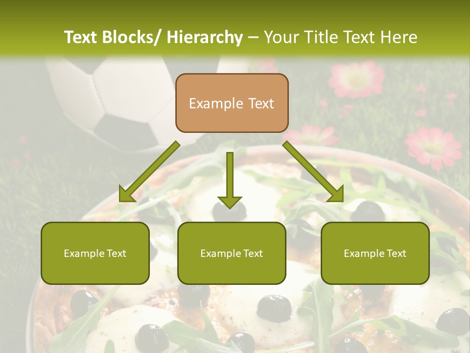 Grass Mozzarella Ruccola PowerPoint Template