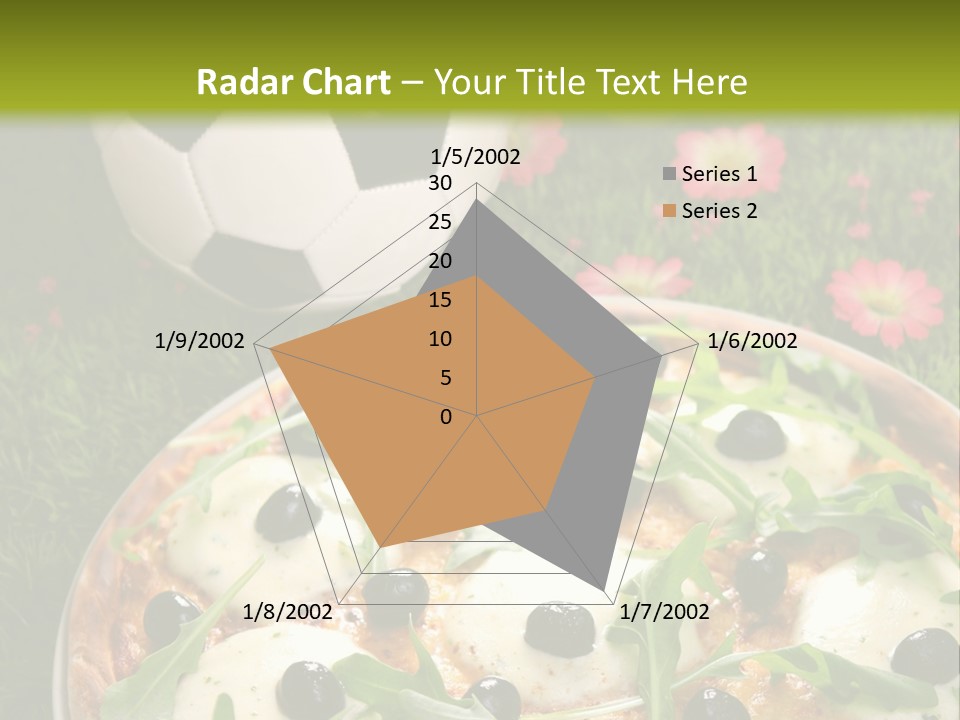 Grass Mozzarella Ruccola PowerPoint Template