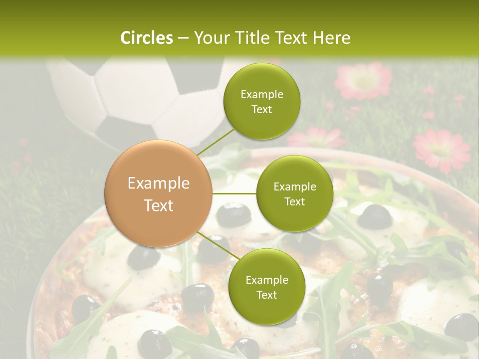 Grass Mozzarella Ruccola PowerPoint Template