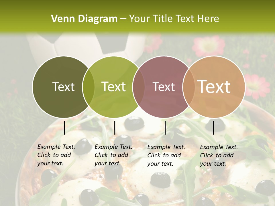 Grass Mozzarella Ruccola PowerPoint Template