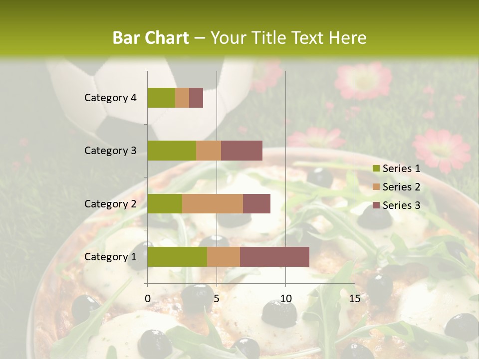 Grass Mozzarella Ruccola PowerPoint Template