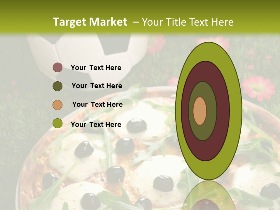 Grass Mozzarella Ruccola PowerPoint Template