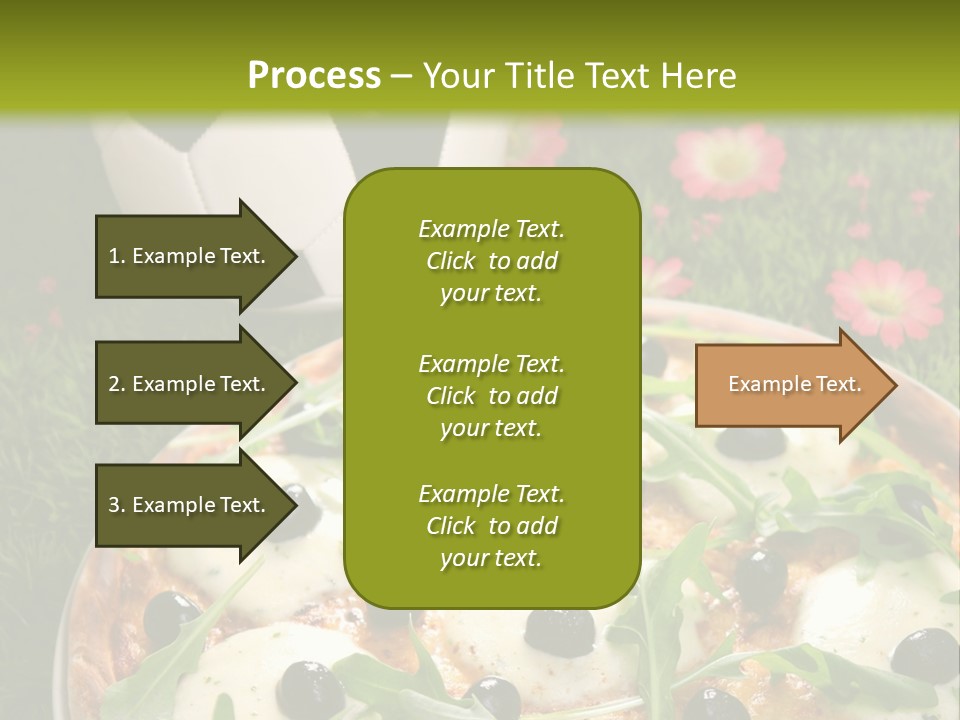Grass Mozzarella Ruccola PowerPoint Template