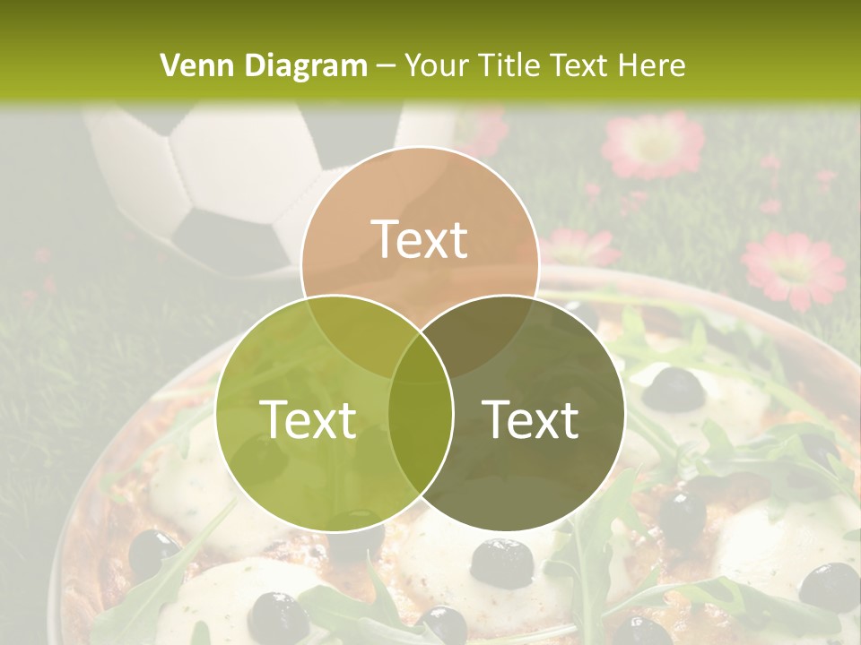 Grass Mozzarella Ruccola PowerPoint Template