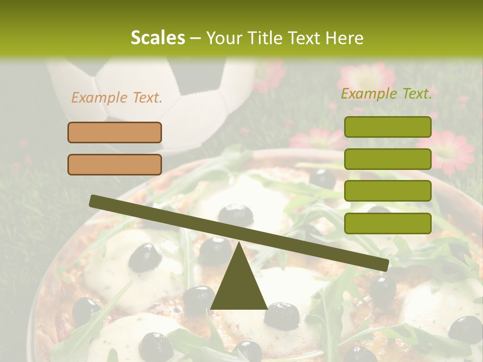 Grass Mozzarella Ruccola PowerPoint Template