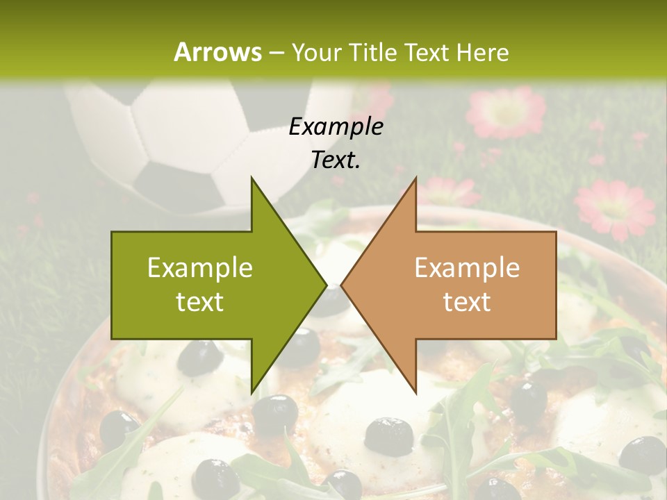 Grass Mozzarella Ruccola PowerPoint Template