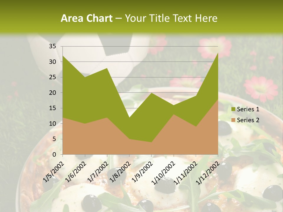 Grass Mozzarella Ruccola PowerPoint Template