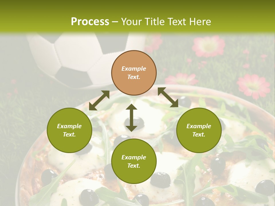 Grass Mozzarella Ruccola PowerPoint Template