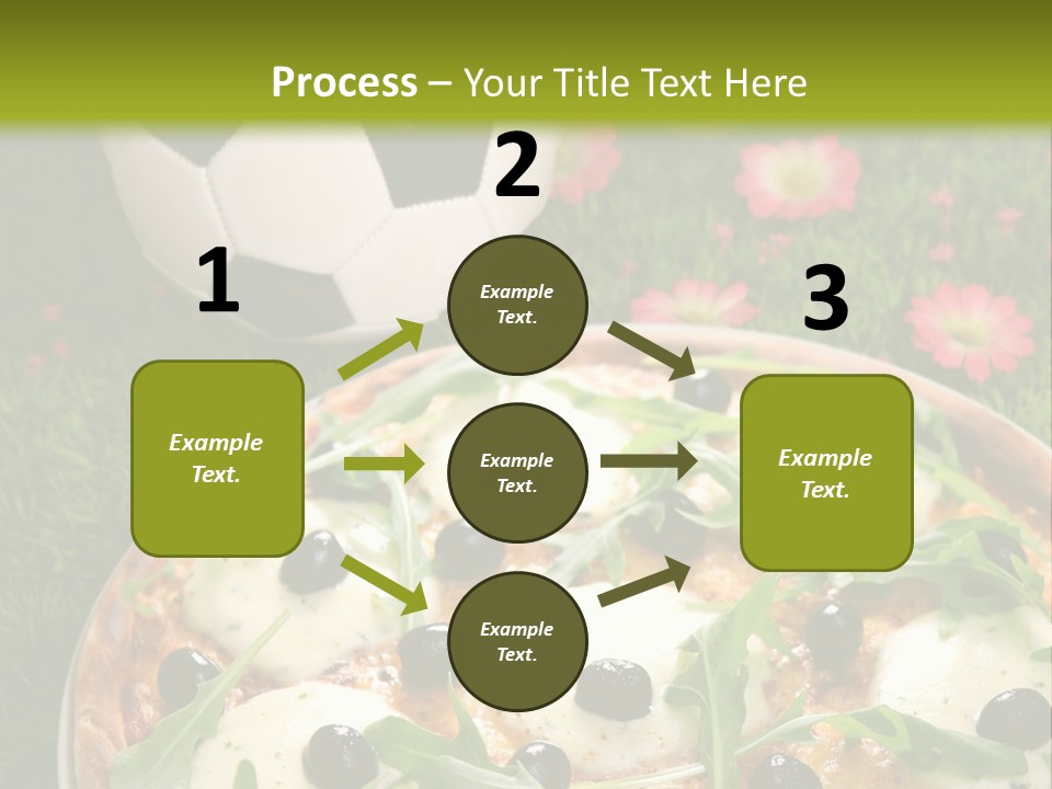 Grass Mozzarella Ruccola PowerPoint Template