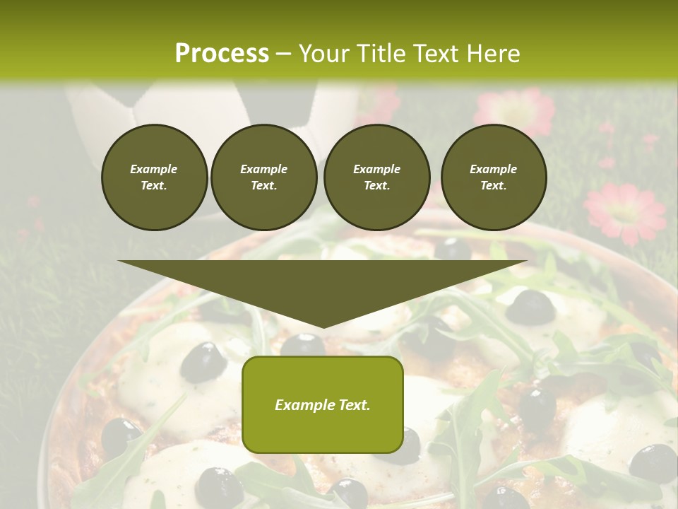 Grass Mozzarella Ruccola PowerPoint Template