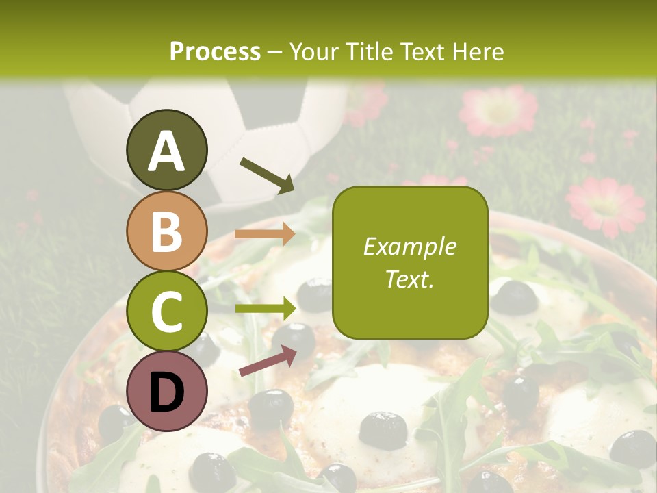 Grass Mozzarella Ruccola PowerPoint Template