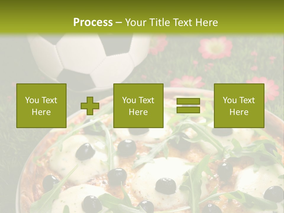 Grass Mozzarella Ruccola PowerPoint Template