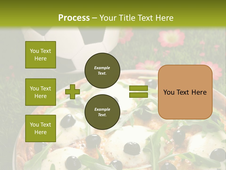 Grass Mozzarella Ruccola PowerPoint Template