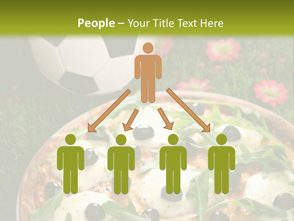 Grass Mozzarella Ruccola PowerPoint Template