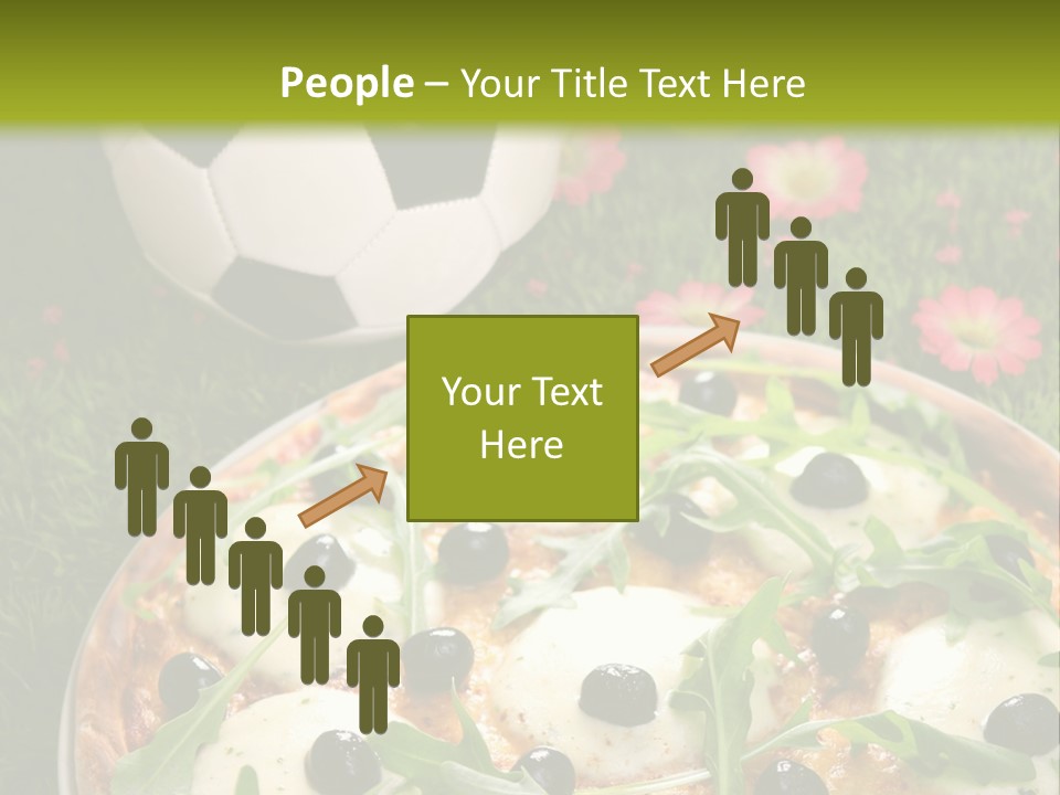 Grass Mozzarella Ruccola PowerPoint Template