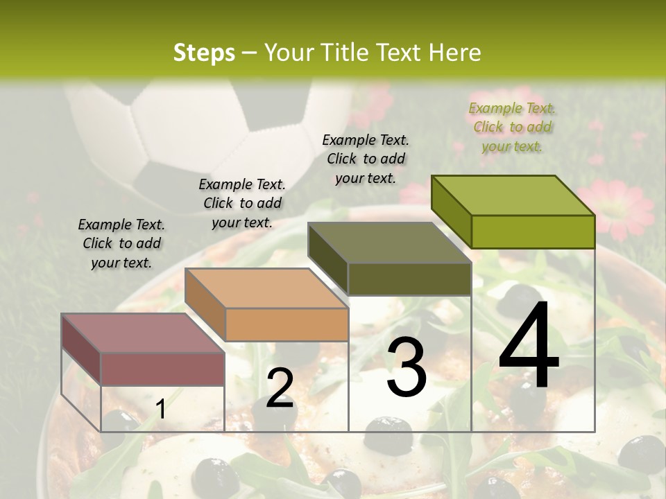 Grass Mozzarella Ruccola PowerPoint Template