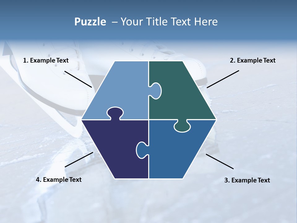 Skate Background Blue PowerPoint Template