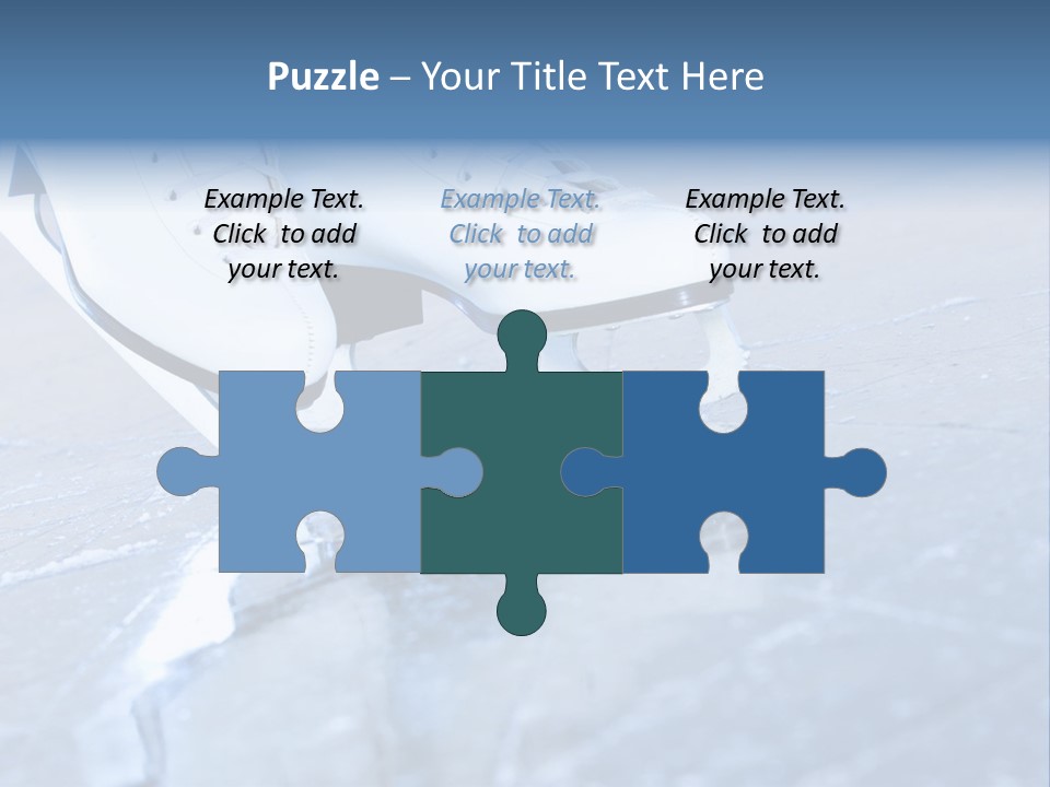 Skate Background Blue PowerPoint Template