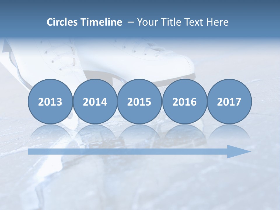 Skate Background Blue PowerPoint Template