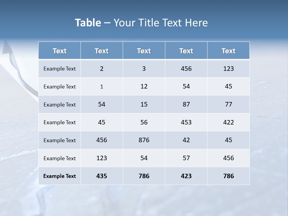 Skate Background Blue PowerPoint Template