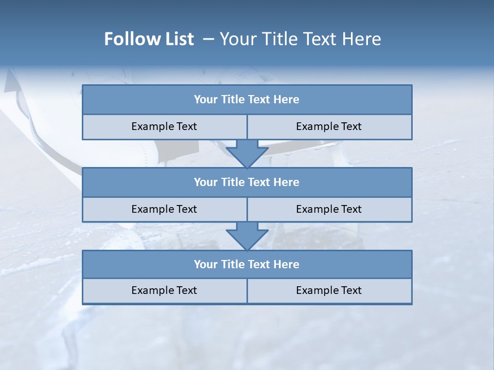 Skate Background Blue PowerPoint Template