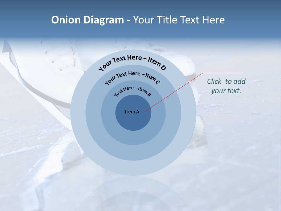 Skate Background Blue PowerPoint Template