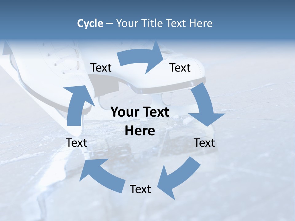 Skate Background Blue PowerPoint Template