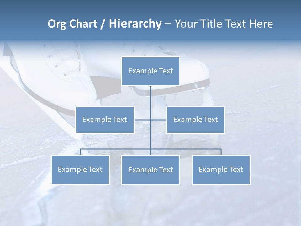 Skate Background Blue PowerPoint Template