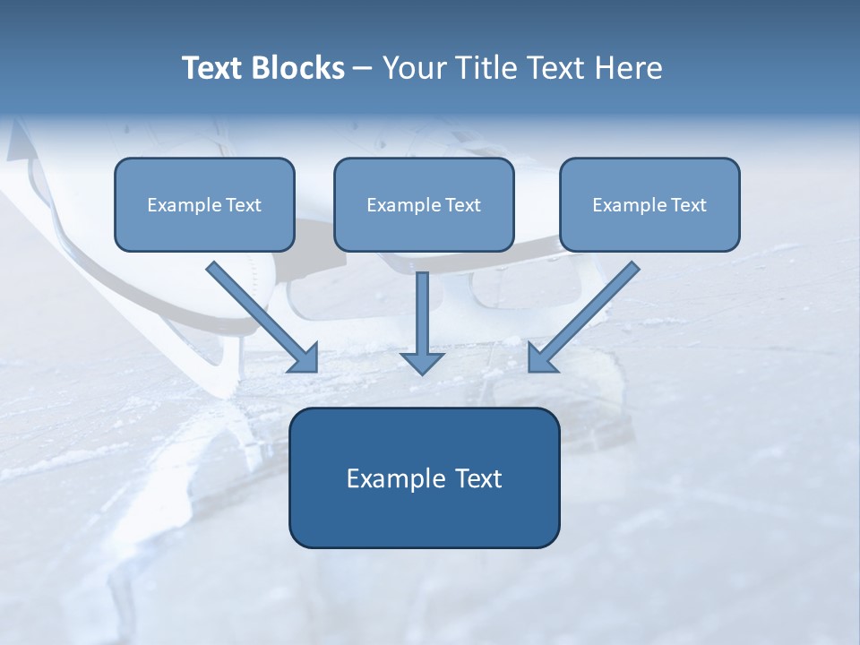 Skate Background Blue PowerPoint Template