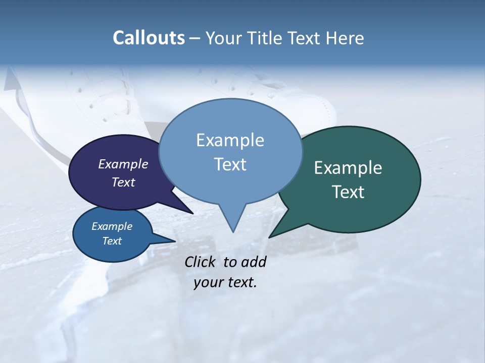 Skate Background Blue PowerPoint Template