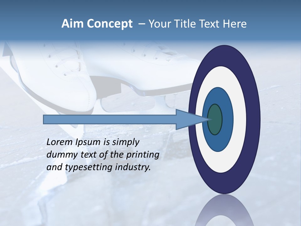 Skate Background Blue PowerPoint Template