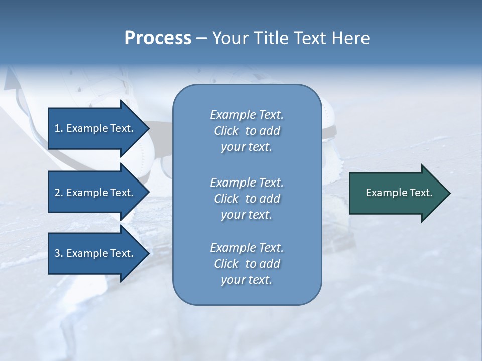 Skate Background Blue PowerPoint Template