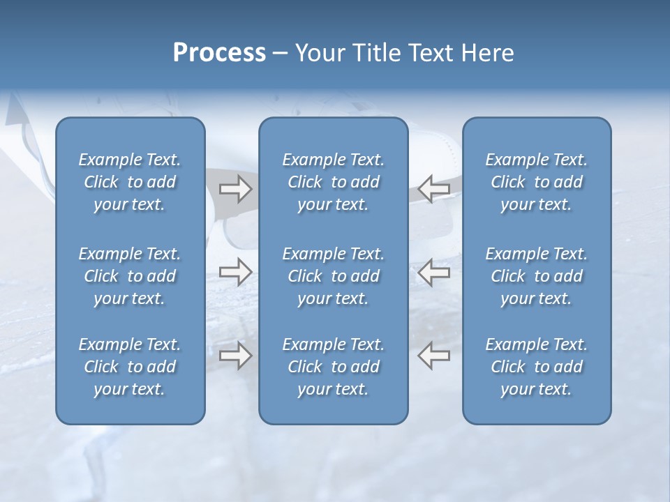 Skate Background Blue PowerPoint Template