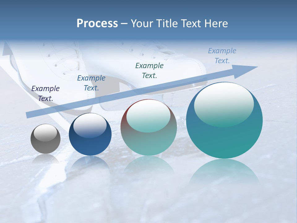 Skate Background Blue PowerPoint Template