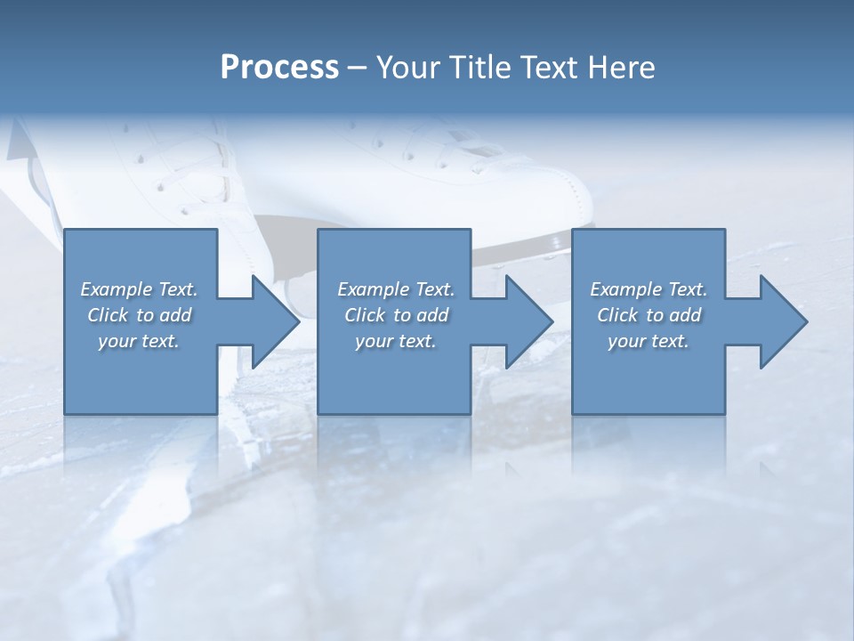 Skate Background Blue PowerPoint Template